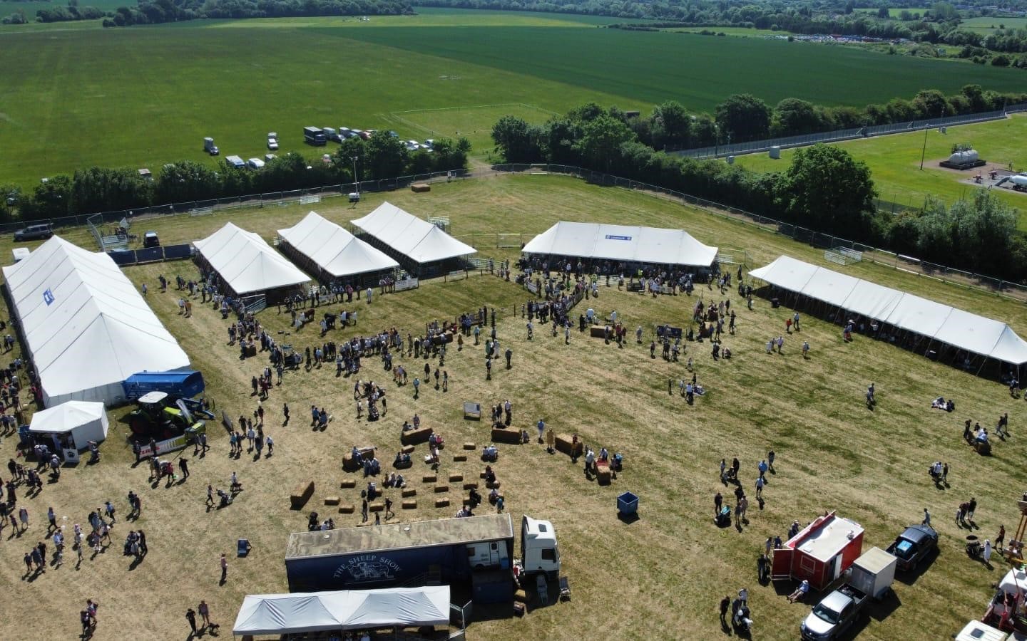 Small and large marquees