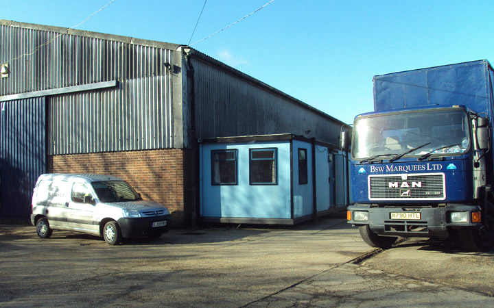 Small and large marquees